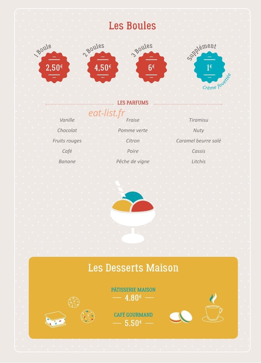Le Petit Bagnolais — carte page 11