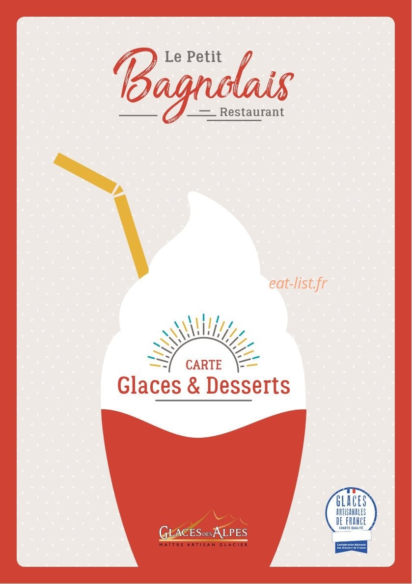 Le Petit Bagnolais — carte page 9