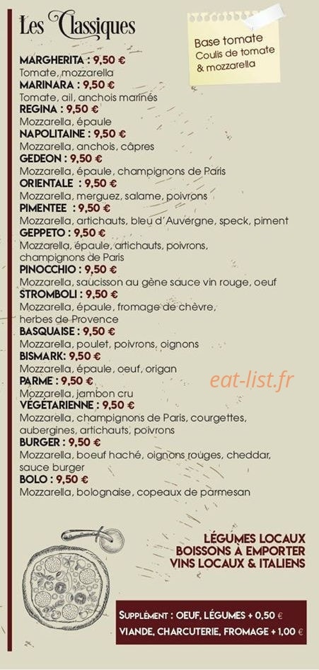 Le pinocchio — carte page 2