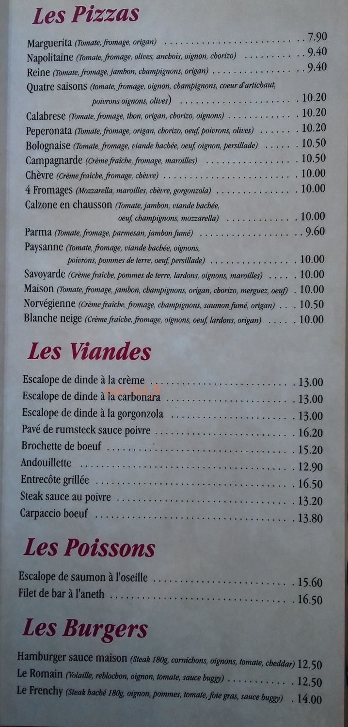 Le Saint Vincent — carte page 3