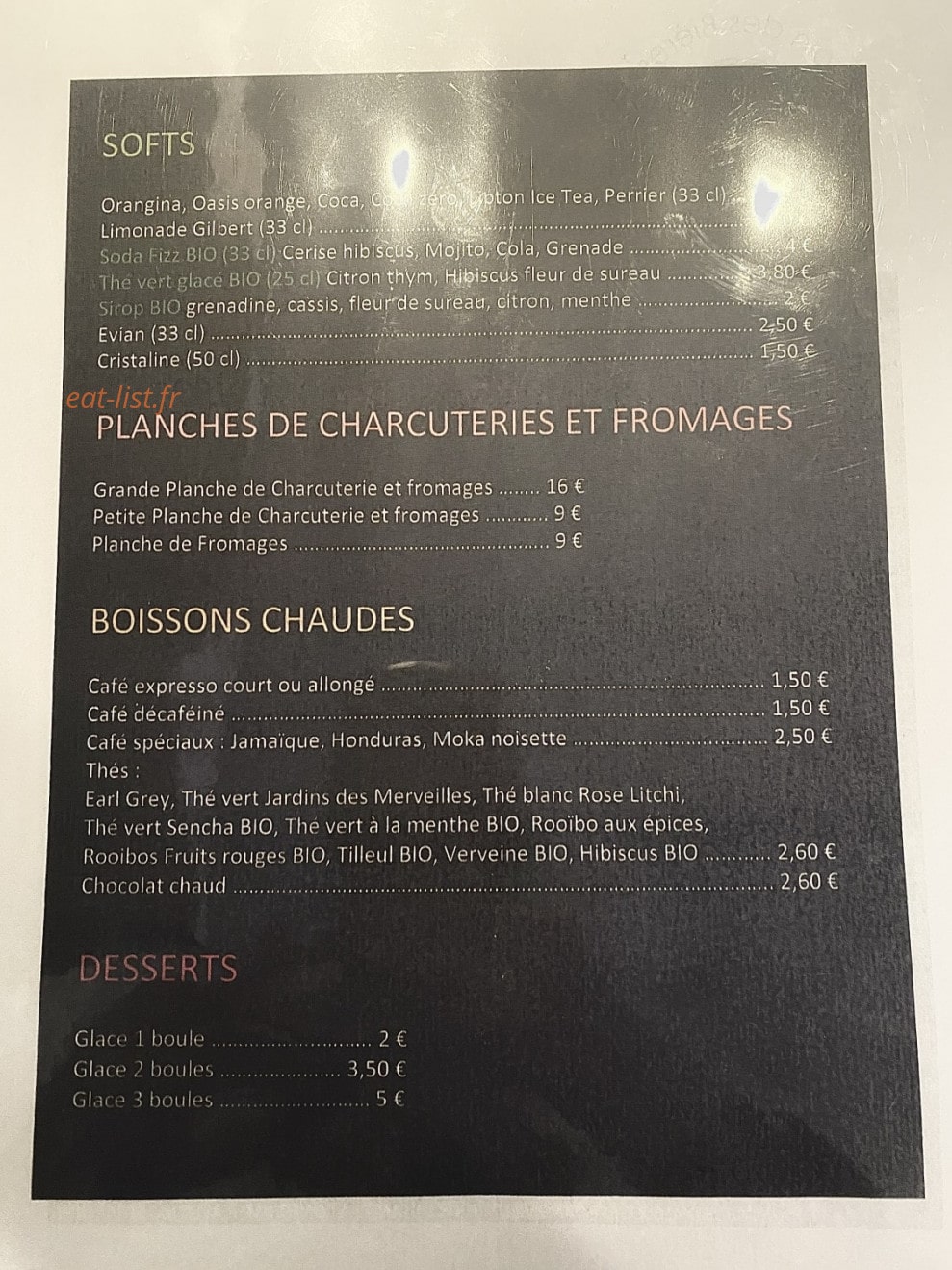 Le coin des Bières & co — carte page 2
