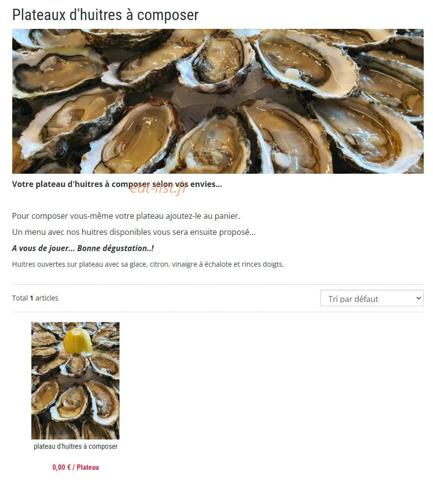 La Poissonnerie — carte page 10