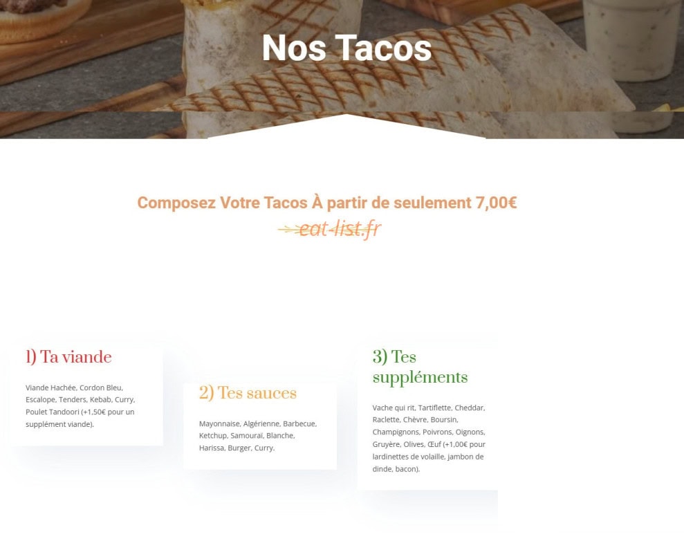 Street Factory — carte page 1