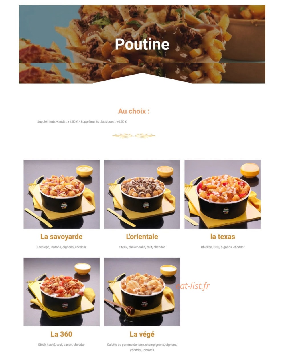 Street Factory — carte page 8