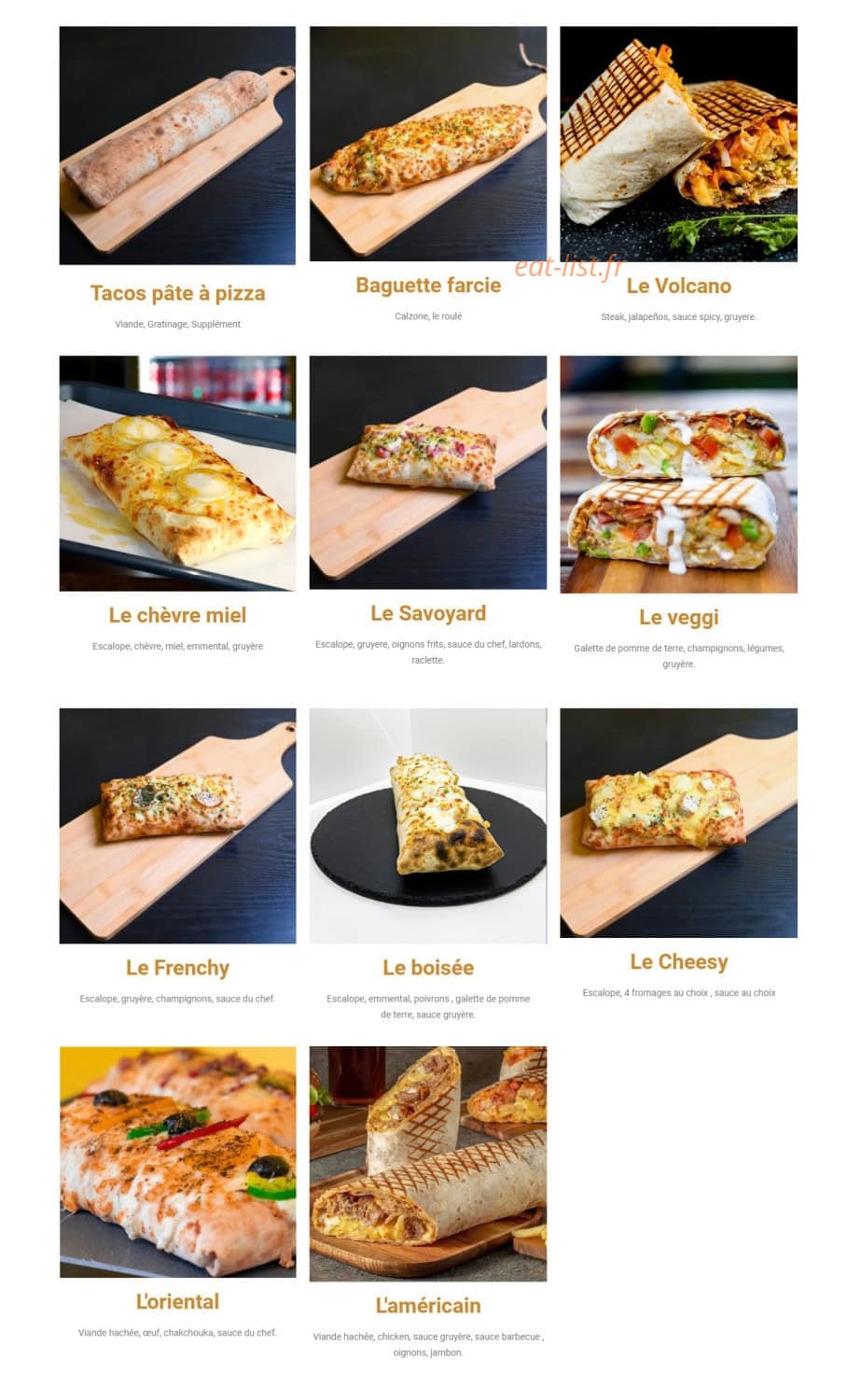 Street Factory — carte page 2