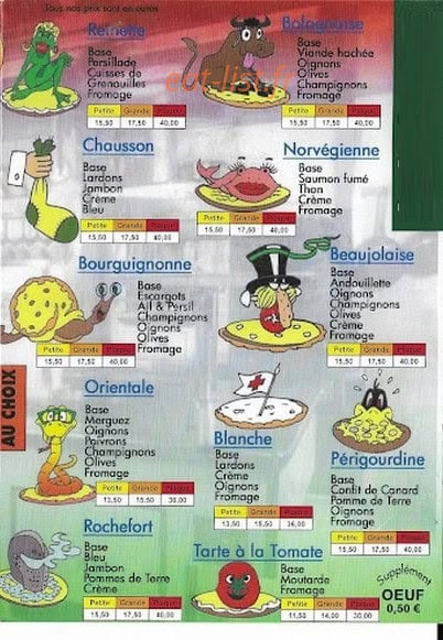 L' Auberge Deniçoise — carte page 2