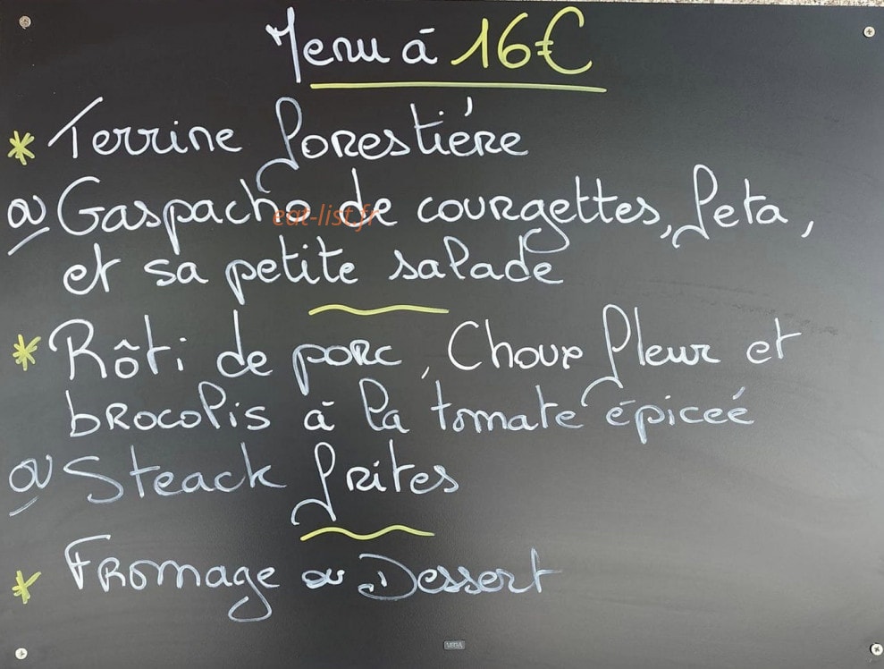 Les platanes — carte page 1