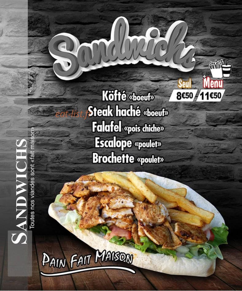Familial Kebab — carte page 4