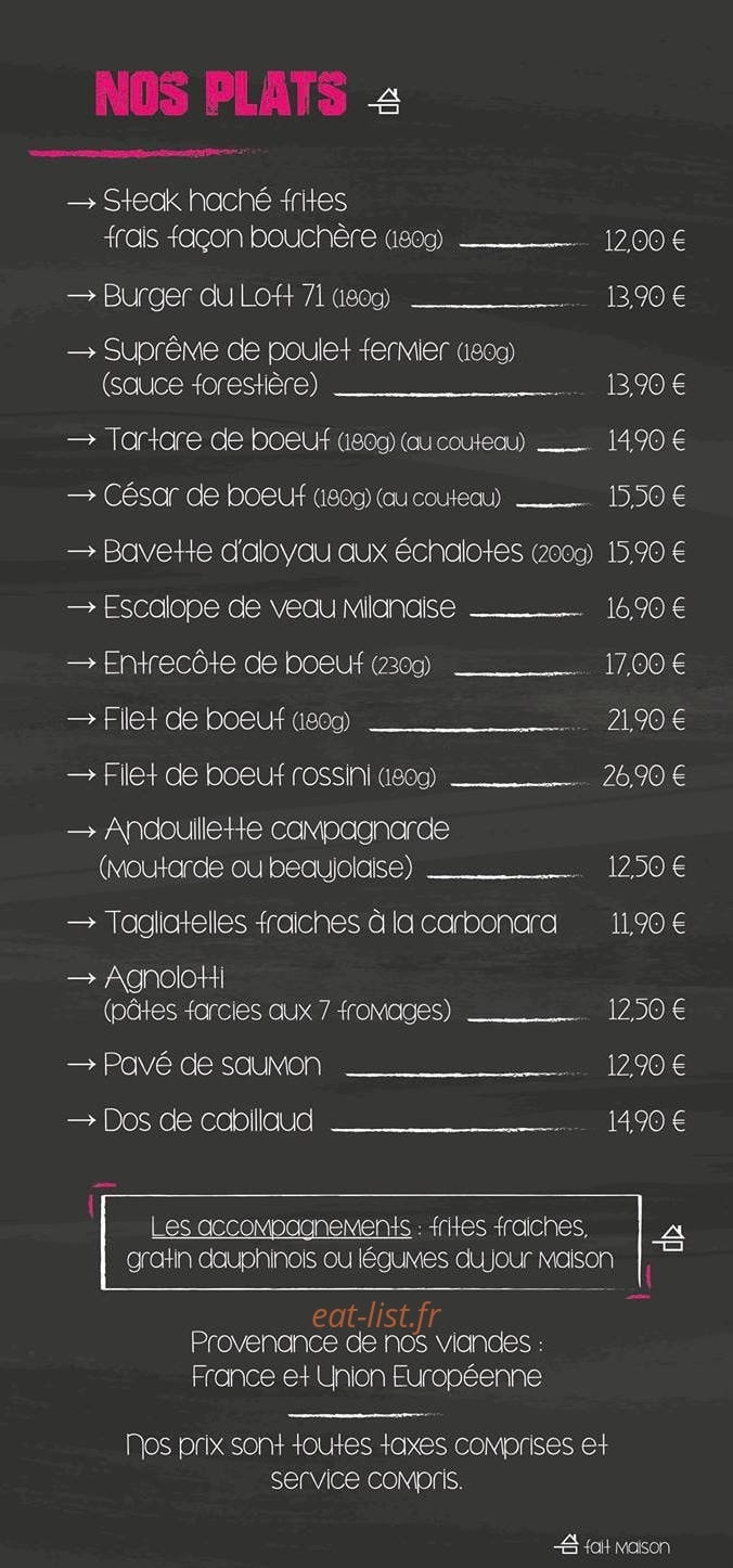 Le Loft — carte page 3