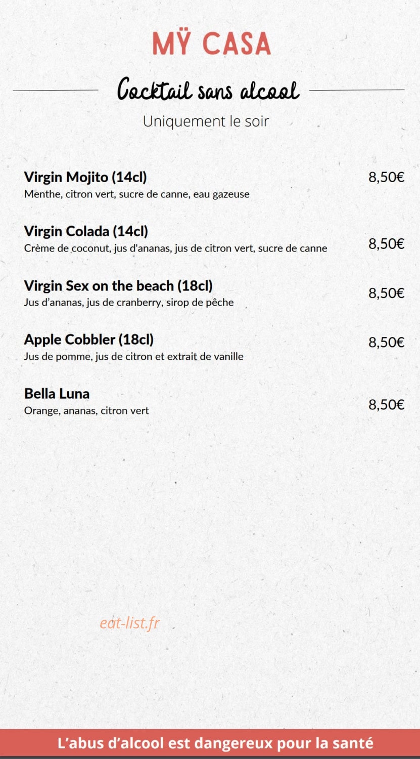 Mÿ Casa — carte page 6