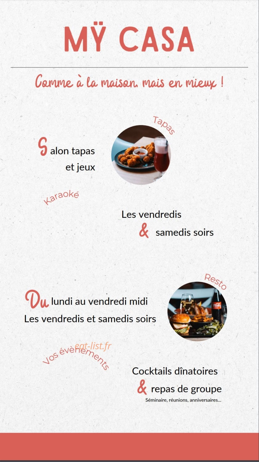 Mÿ Casa — carte page 15