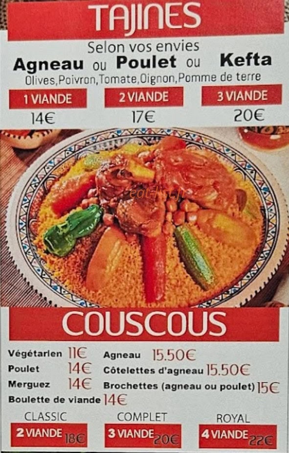Restaurant Zam Zam — carte page 4