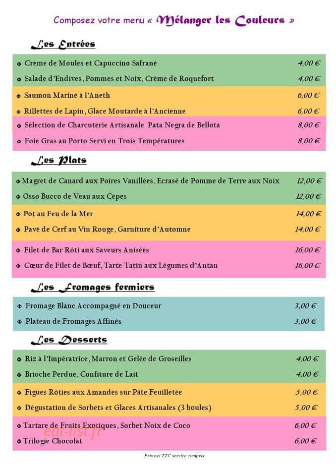 Mélanger les Couleurs — carte page 1