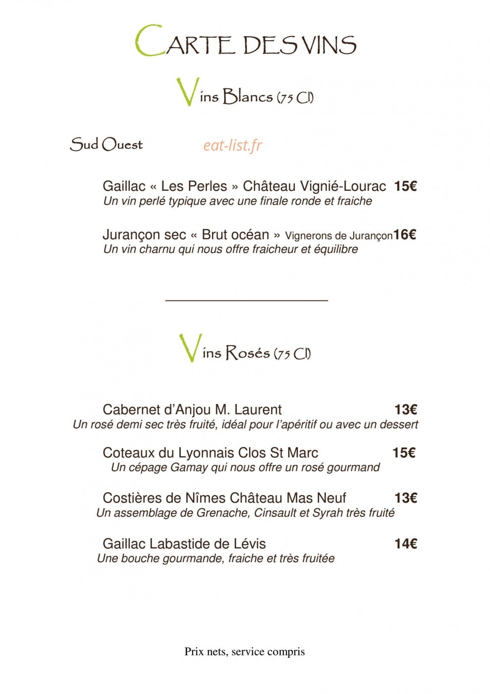 Caribou — carte page 10