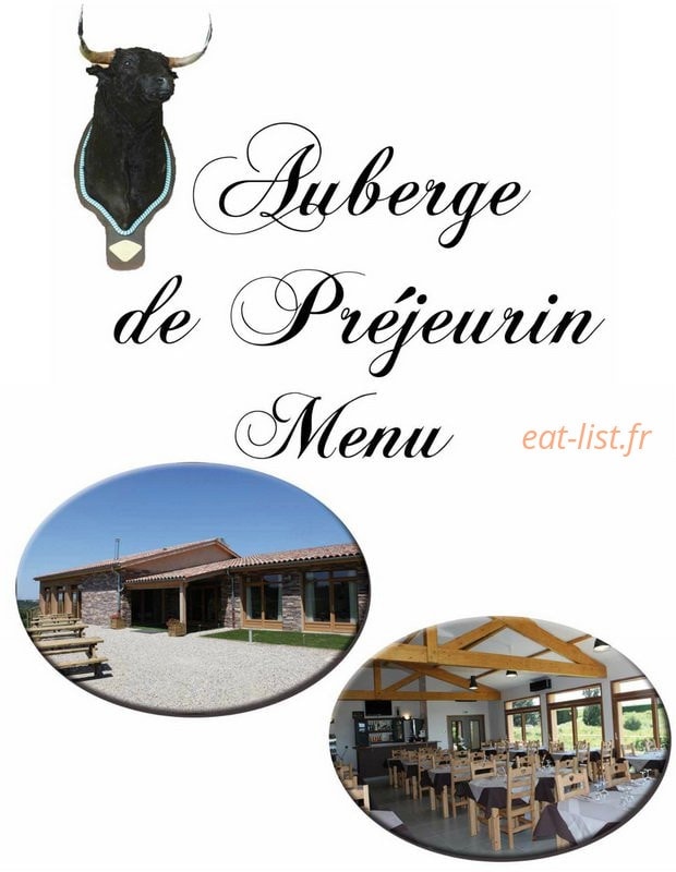 Gites auberge de Prejeurin — carte page 1