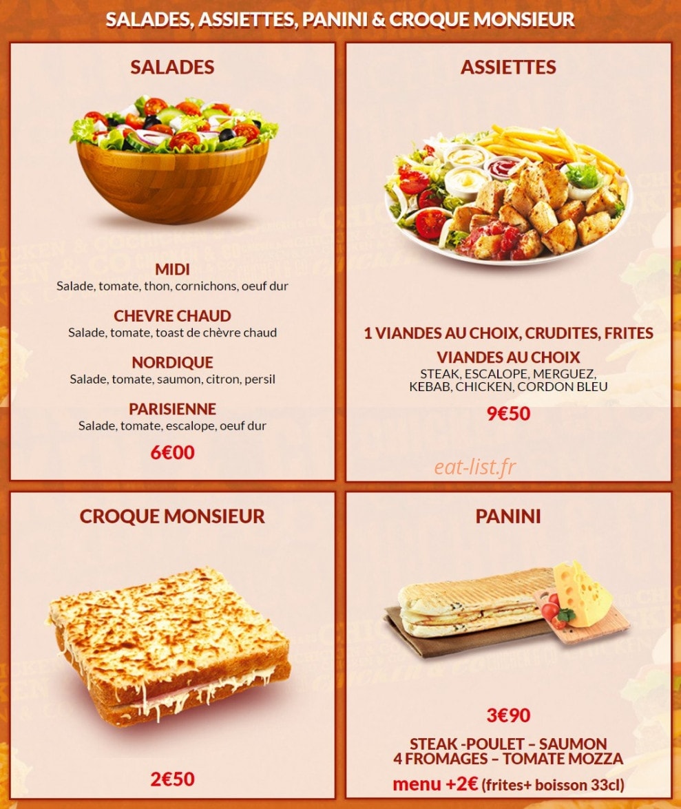 Chicken & co — carte page 6