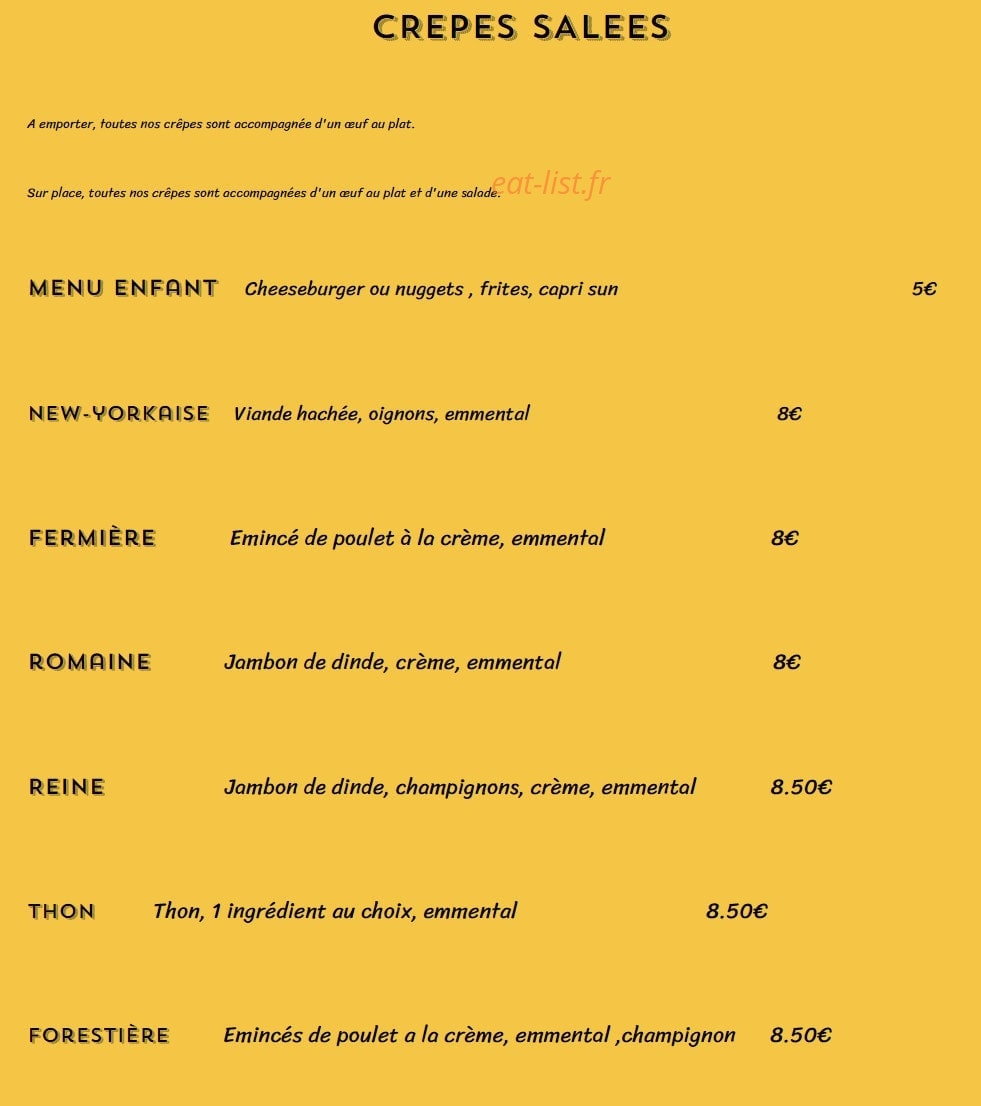 Crep'ry — carte page 3