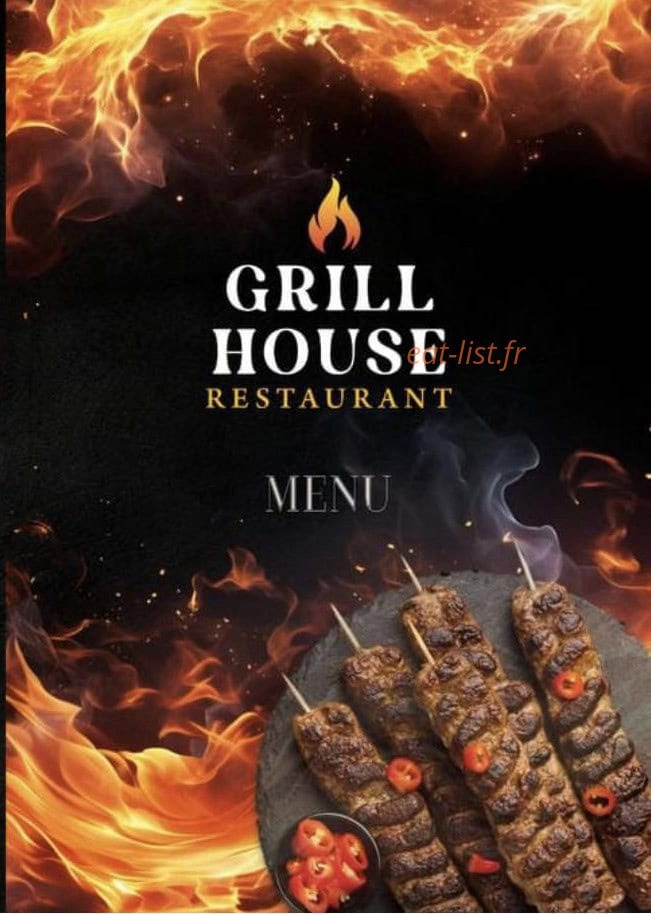 Grill House — carte page 1