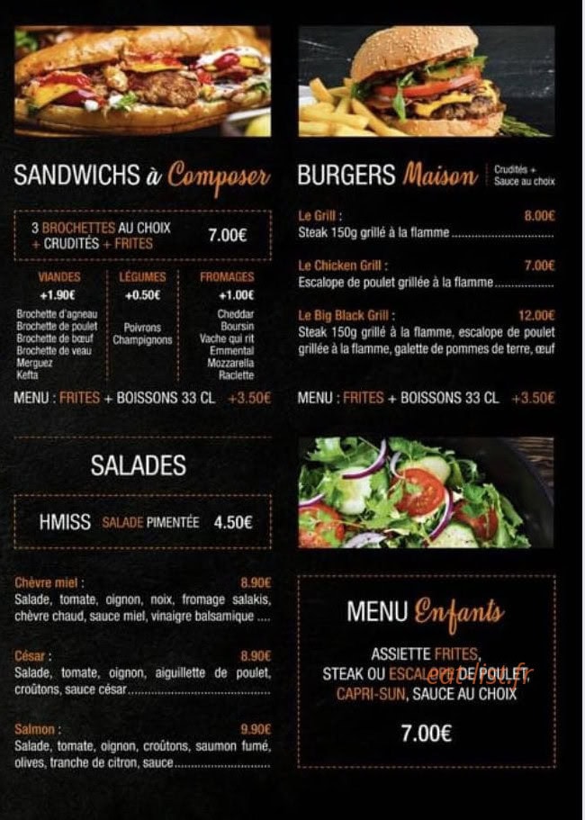 Grill House — carte page 3