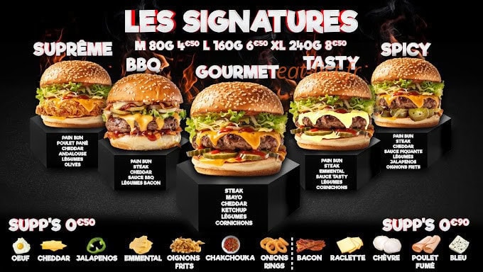 King Giga Burger — carte page 3
