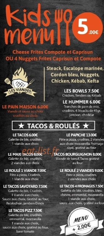 Lebeyk Tacos — carte page 6
