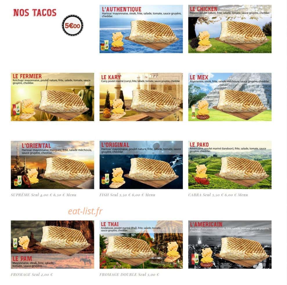 Pamburger — carte page 5