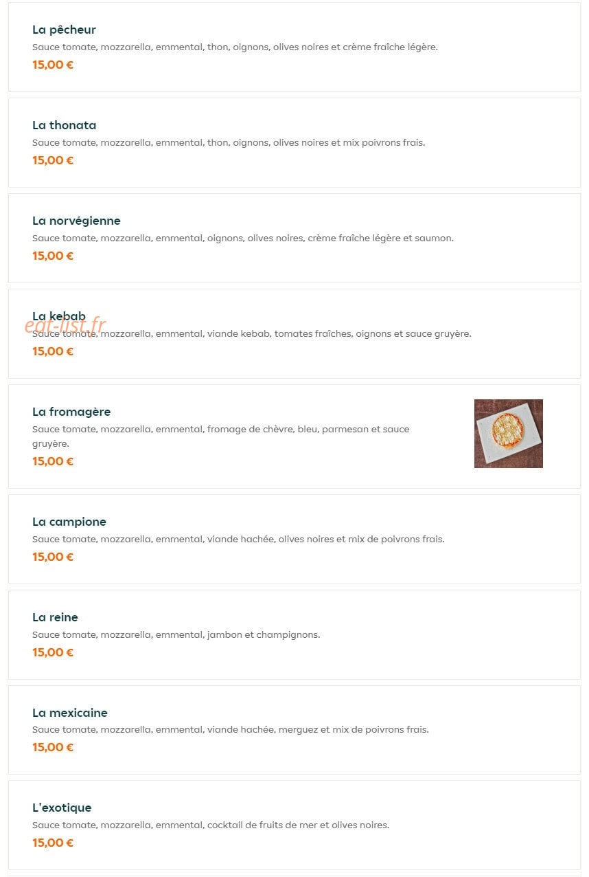 Pizza box — carte page 6