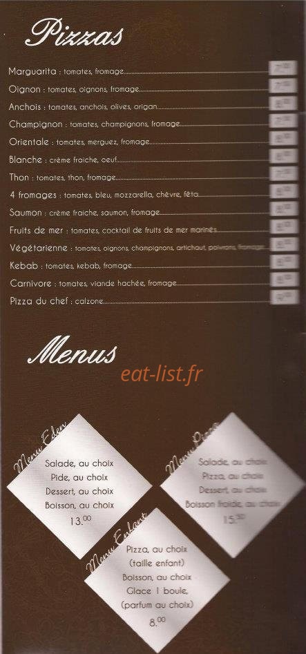 Restaurant L'Eden — carte page 4