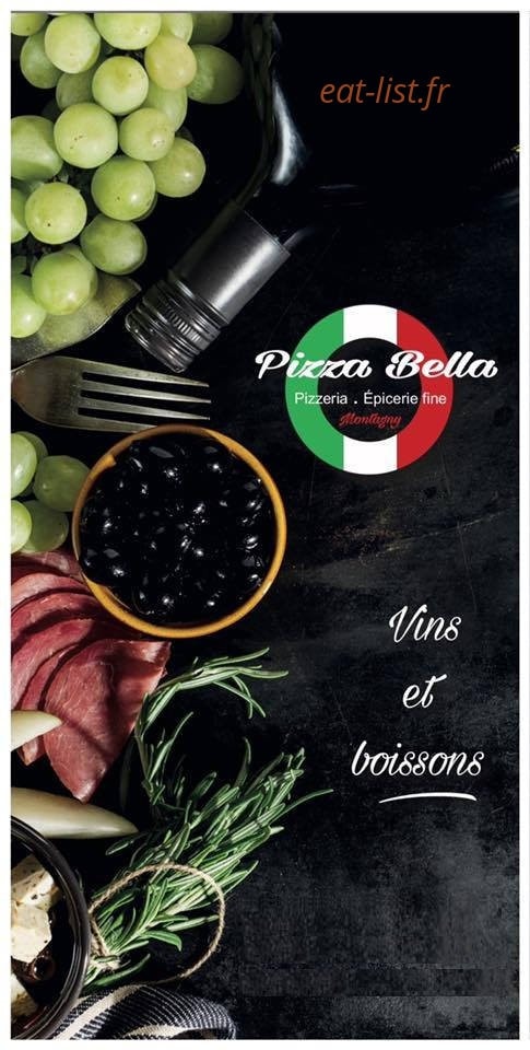 Pizza Bella — carte page 1