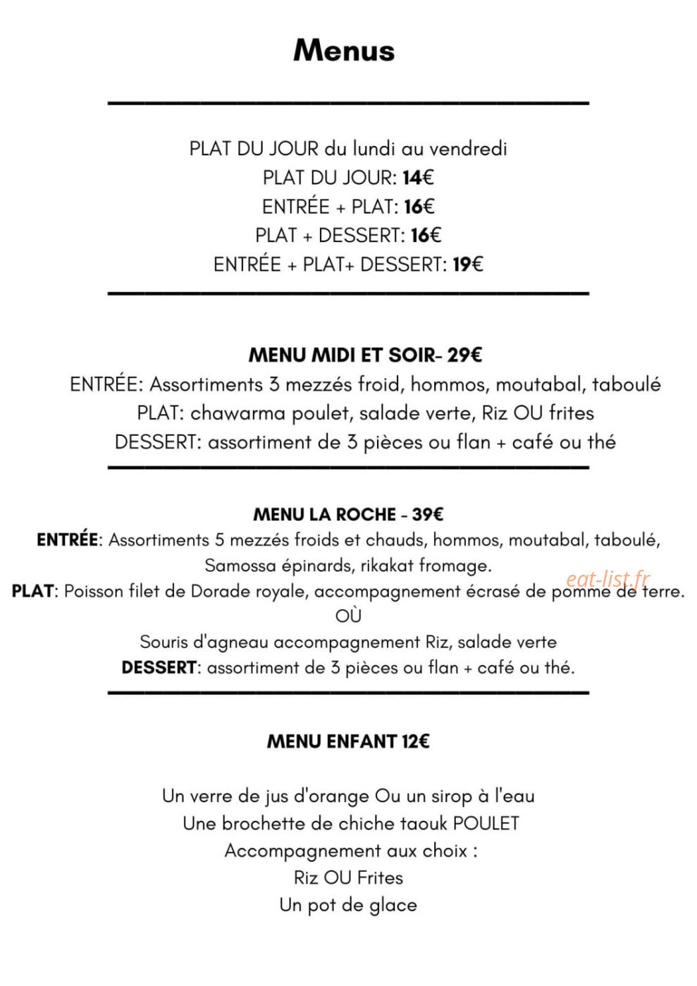 La Roche — carte page 1