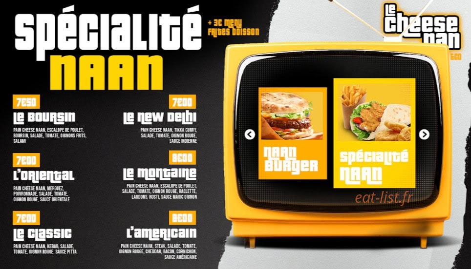 Le Cheese Nan — carte page 3