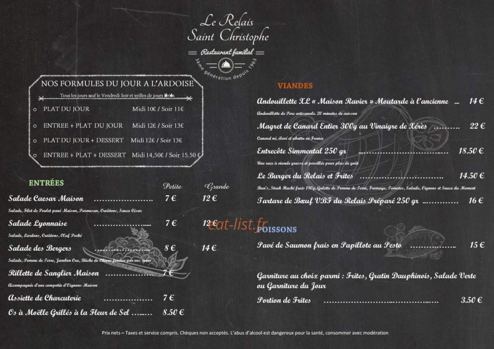 Le Relais — carte page 2