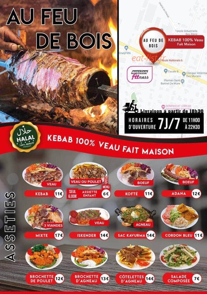 Restaurant kebab au feu de bois — carte page 2