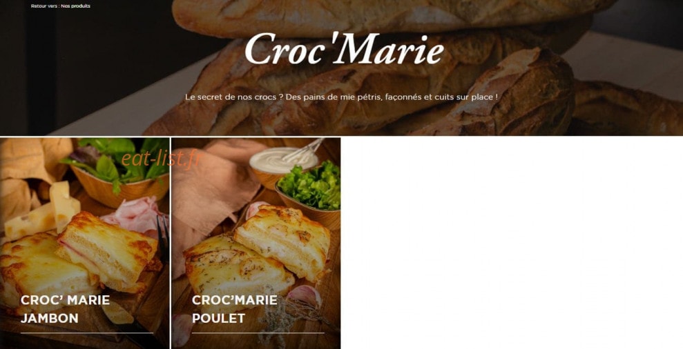 Boulangerie Marie Blachère — carte page 12