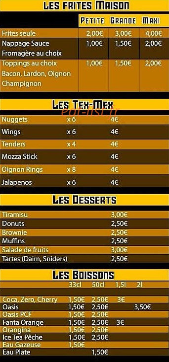 Taki tacos — carte page 4