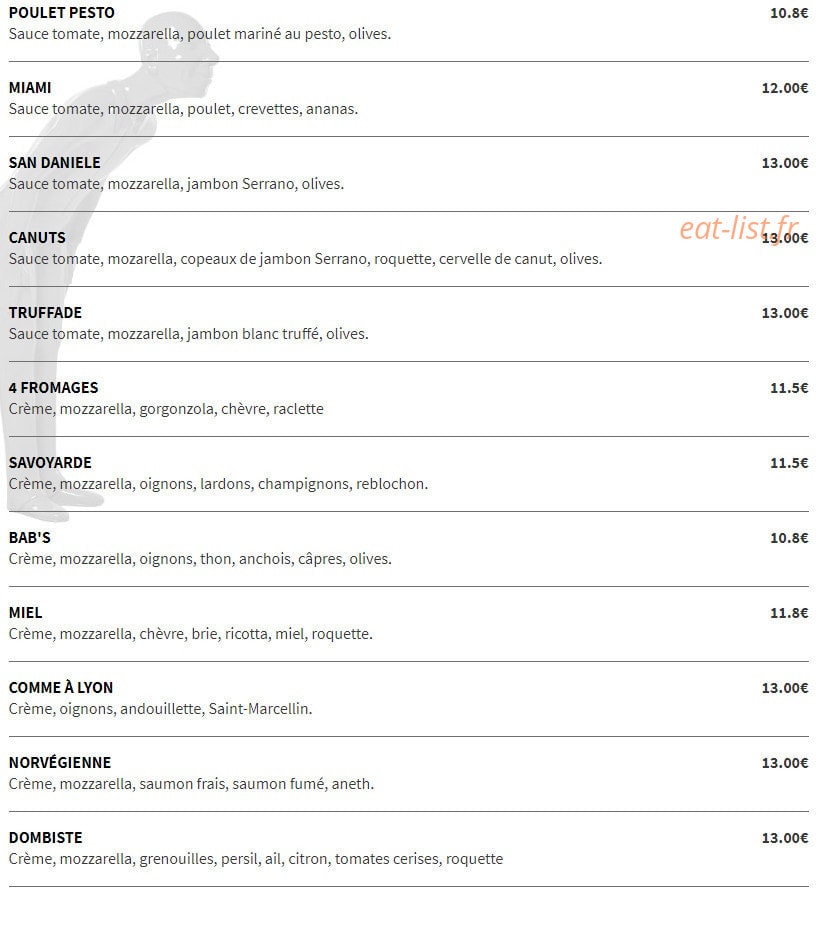 Angely's — carte page 22