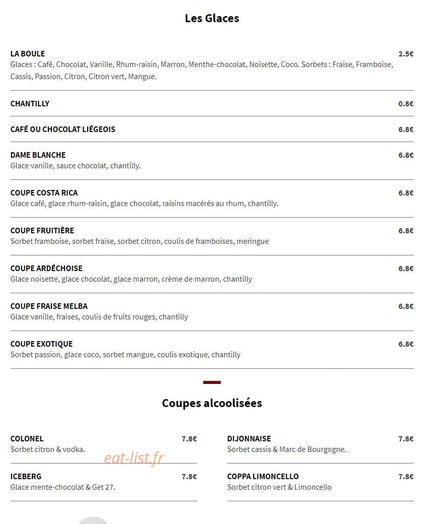 Angely's — carte page 10