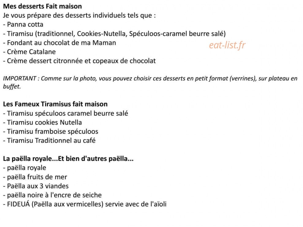 Le Repas ëlla — carte page 1