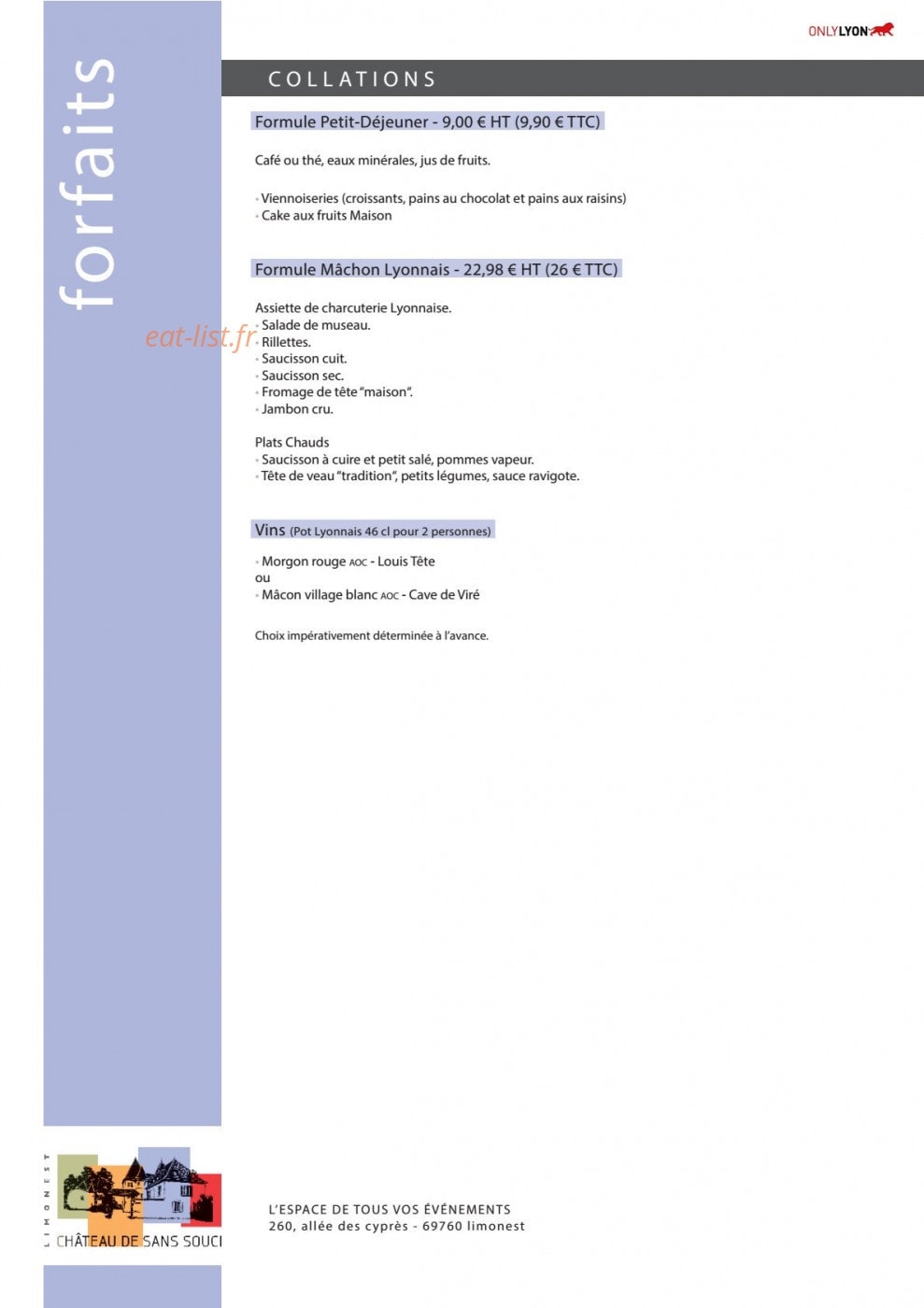Château de Sans-Souci — carte page 7