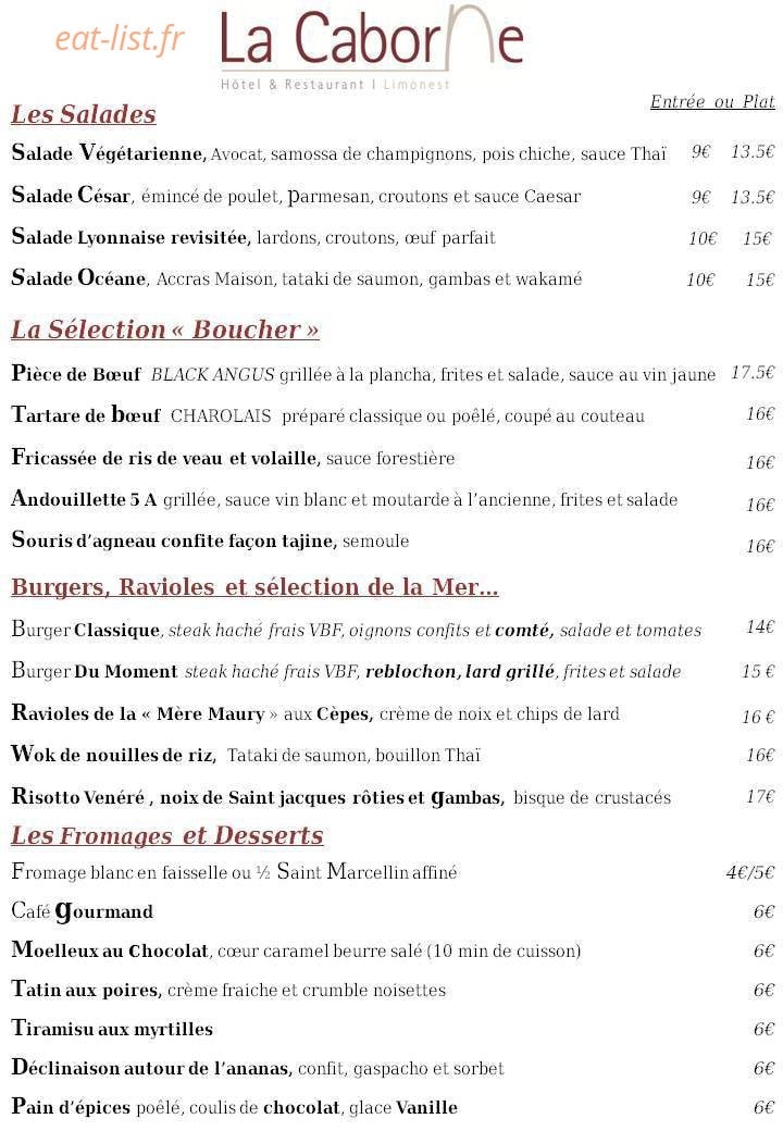 La Caborne — carte page 2