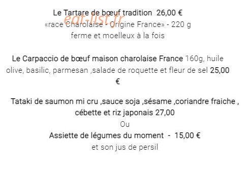 Le Grill du Château — carte page 4