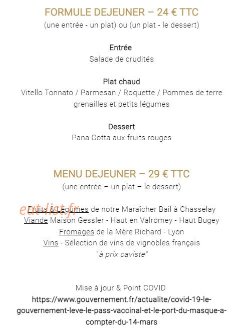 Le Grill du Château — carte page 6
