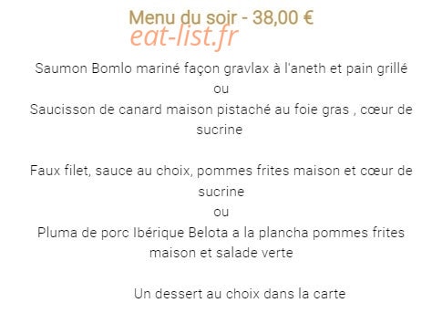Le Grill du Château — carte page 2