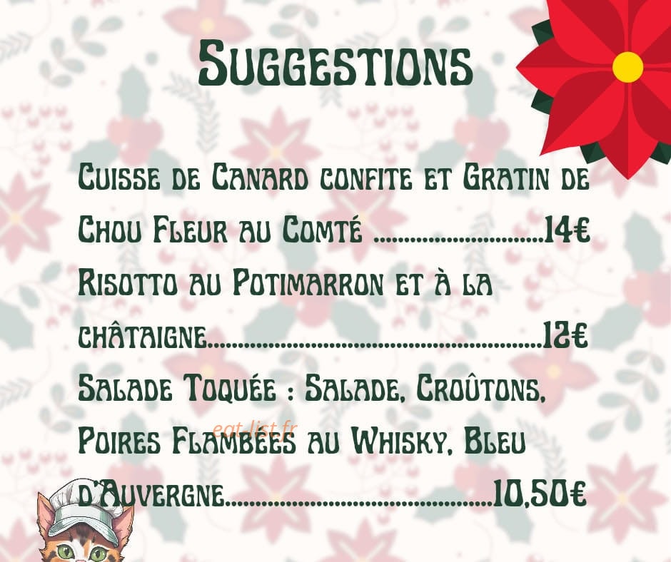 Le Cha' Toqué — carte page 4
