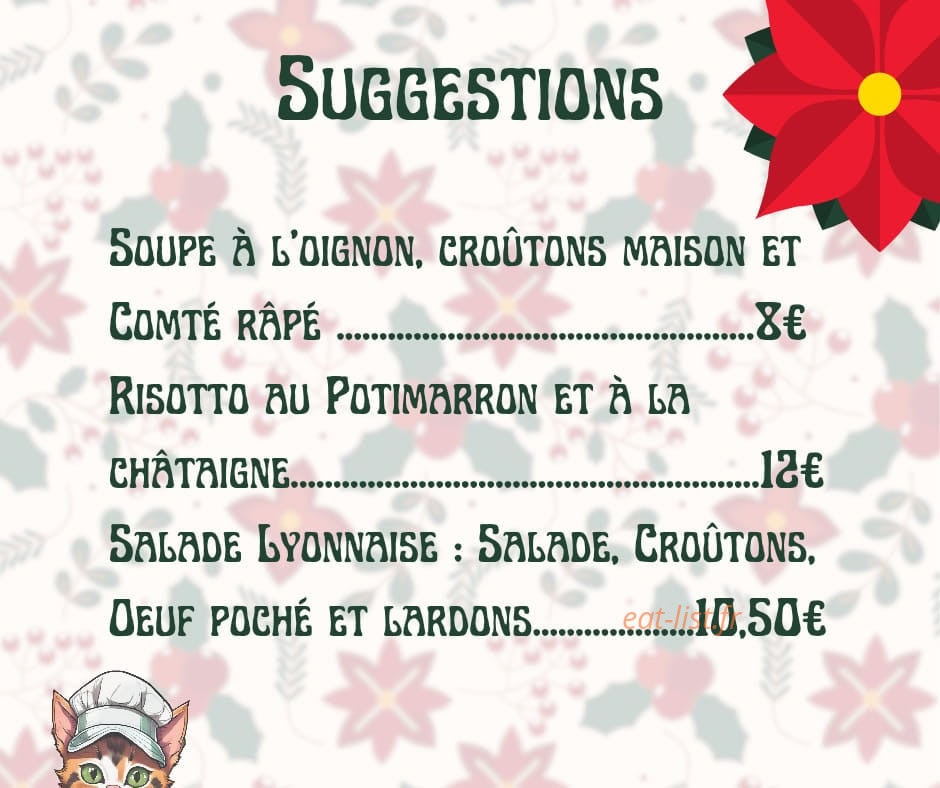 Le Cha' Toqué — carte page 3