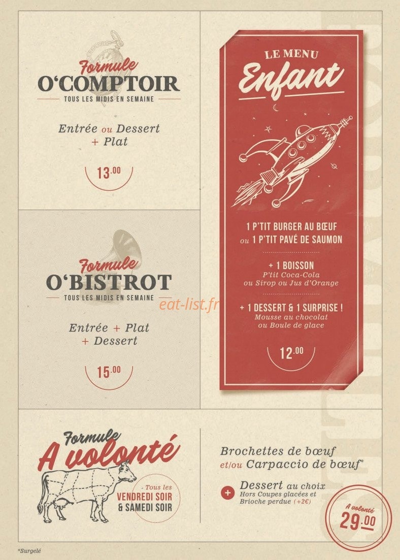 O'bistrot — carte page 7