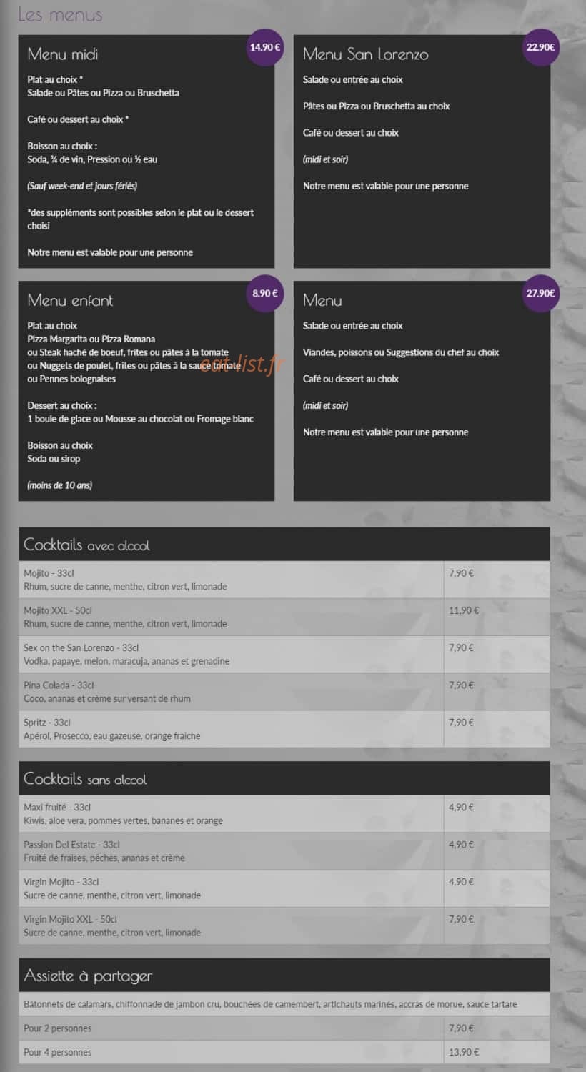 San Lorenzo — carte page 1