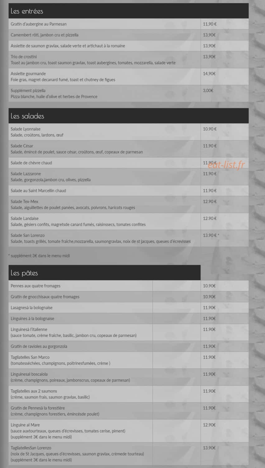 San Lorenzo — carte page 2