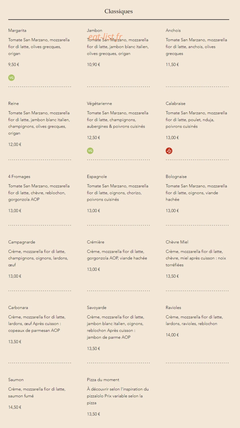La Casetta — carte page 1