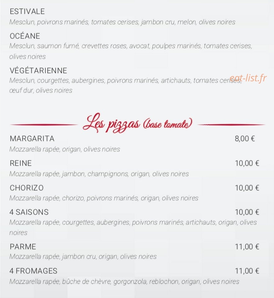 Brasserie de la Place — carte page 2